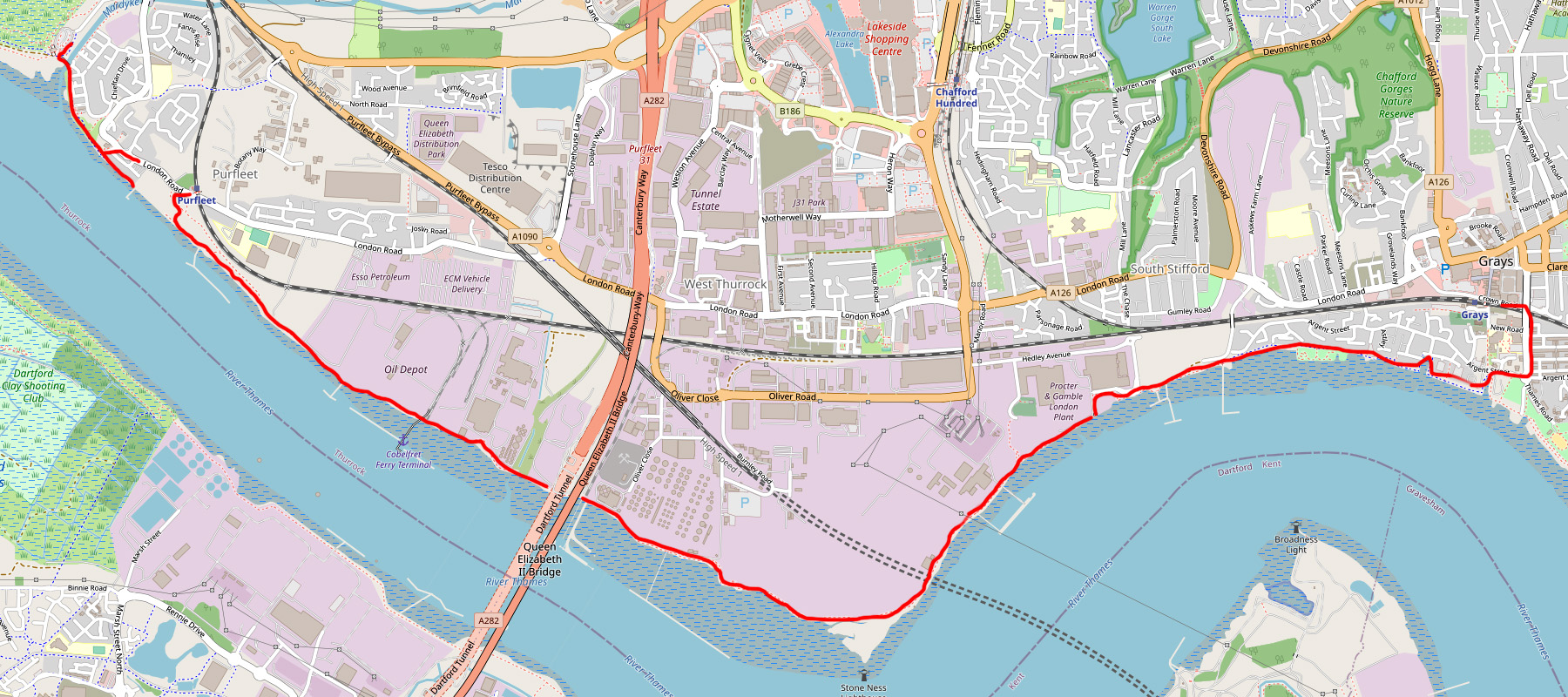 You are currently viewing Rainham Nature Reserve to Grays – Riverside Walk